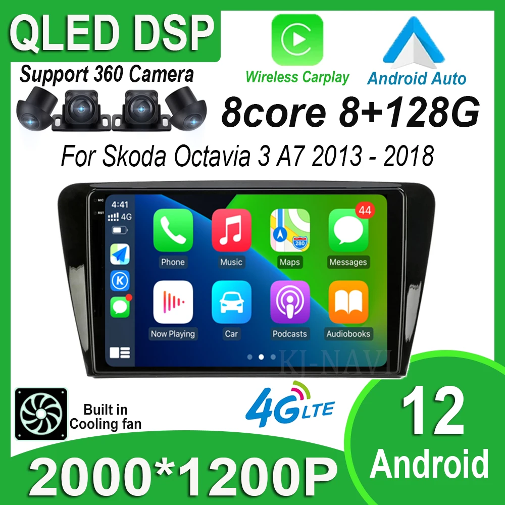 Android 12 для Skoda Octavia 3 A7 2013 - 2018 QLED / IPS 2.5D сенсорный экран автомобильный Радио плеер GPS навигация мультимедийный видео
Android 12 для Skoda Octavia 3 A7 2013 - 2018 QLED / IPS 2.5D сенсорный экран автомобильный Радио плеер GPS навигация мультимедийный видео