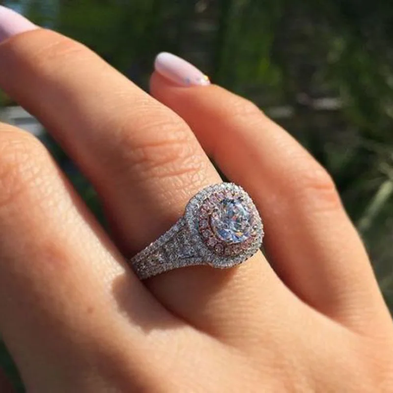 Luxury High-quality Silver Color Women's Rings for Wedding Gorgeous Female Finger Accessories Party Brilliant Pink CZ Jewelry
Luxury High-quality Silver Color Women's Rings for Wedding Gorgeous Female Finger Accessories Party Brilliant Pink CZ Jewelry
