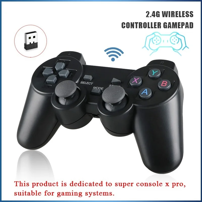 

Игровой беспроводной геймпад 2,4 ГГц для PSP / PC / TV Box /Android, игровой контроллер для телефона, джойстик для супер консоли X Pro