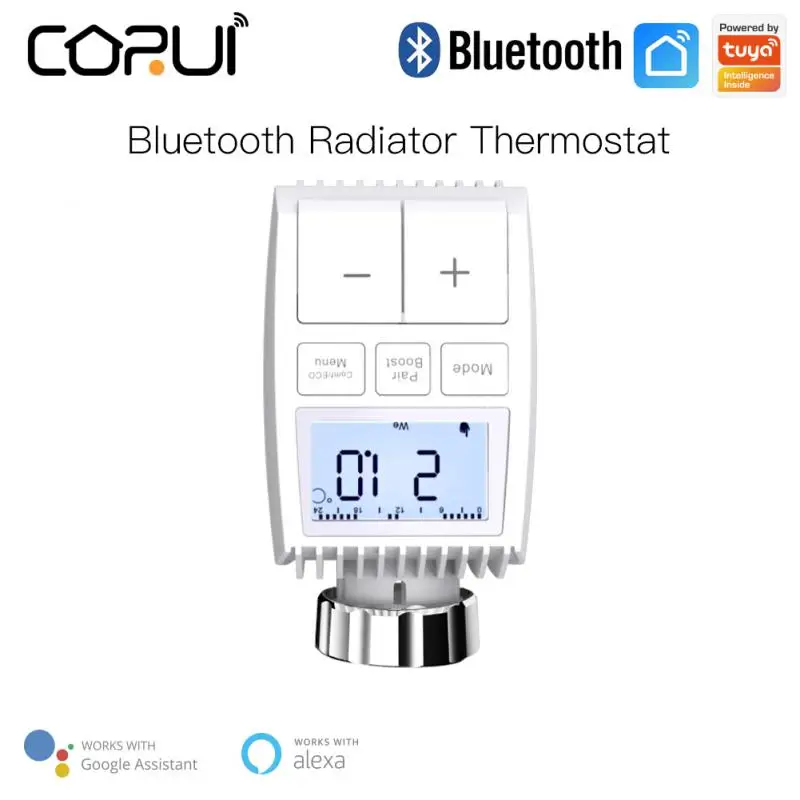 CoRui Tuya ZigBee клапан привода радиатора умный термостат регулятор температуры внешний датчик TRV Голосовое управление с Alexa
CoRui Tuya ZigBee клапан привода радиатора умный термостат регулятор температуры внешний датчик TRV Голосовое управление с Alexa