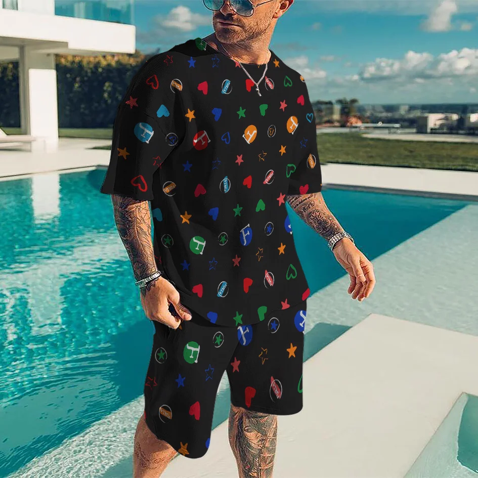 Summer Man Set T-Shirts Men's Shorts Animal Sportswear Track Suit Oversized Tee Shirt Festival Clothing Fashion Male Tracksuit
Summer Man Set T-Shirts Men's Shorts Animal Sportswear Track Suit Oversized Tee Shirt Festival Clothing Fashion Male Tracksuit