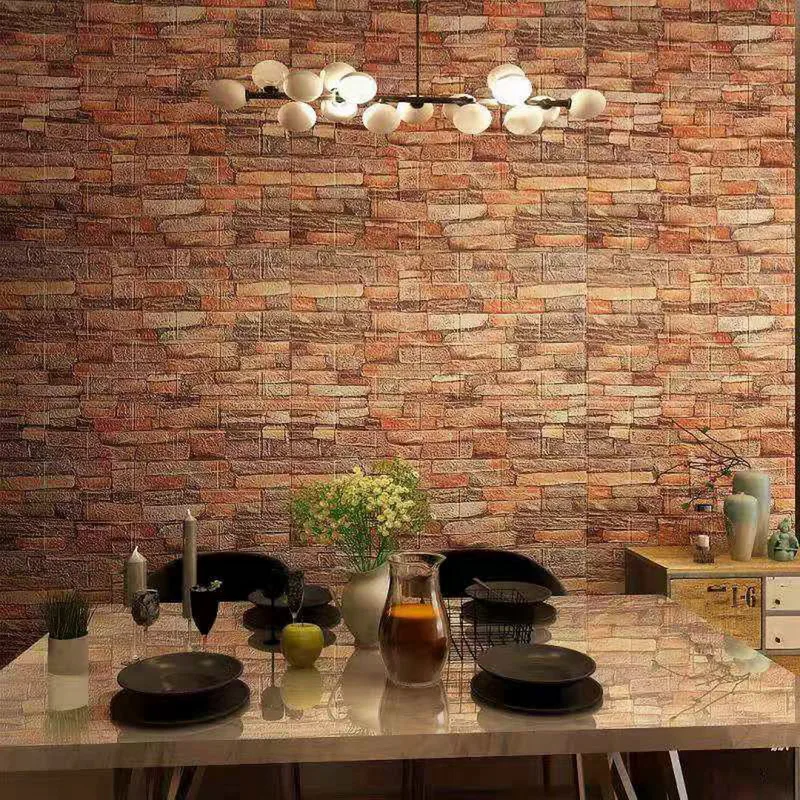 Imitation Brick Pattern Wallpaper 10 Pieces Foam 3D Wall Sticker For Living Room Bedroom TV Wall Waterproof Self Adhesive Paper 
Imitation Brick Pattern Wallpaper 10 Pieces Foam 3D Wall Sticker For Living Room Bedroom TV Wall Waterproof Self Adhesive Paper