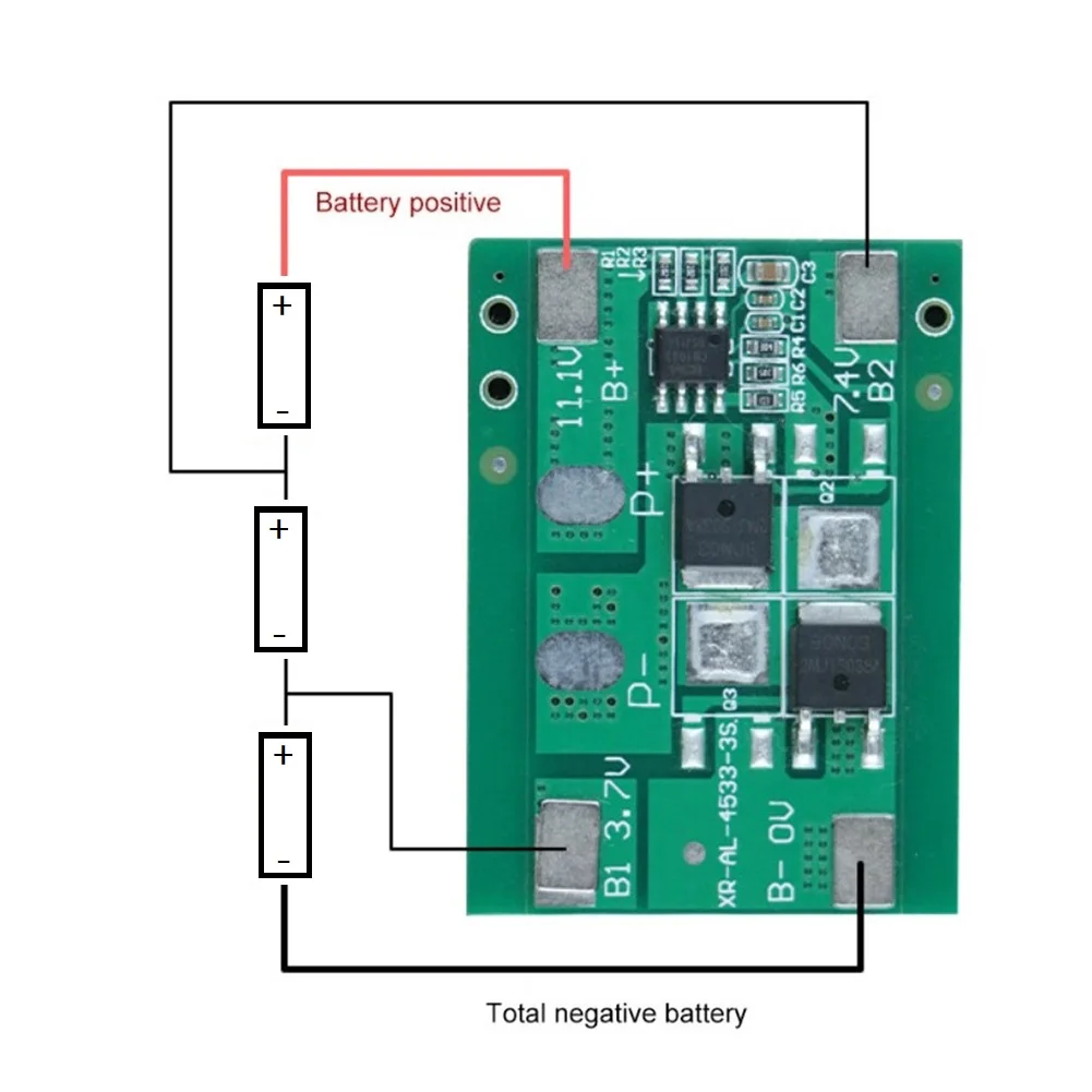 1PCS BMS 3S 12A 11.1V Lithium Battery Charge Protection Board With Battery Balance Power Tools Batteries Accessoreis
1PCS BMS 3S 12A 11.1V Lithium Battery Charge Protection Board With Battery Balance Power Tools Batteries Accessoreis