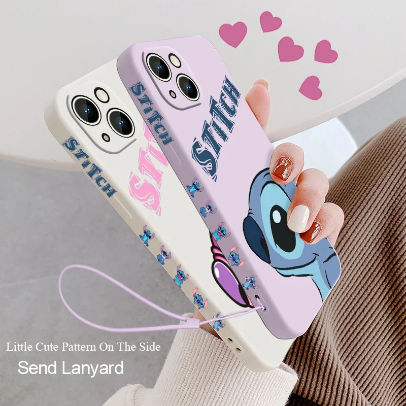 Stitch lovely Cute For Apple iPhone 13 12 11 Pro Max mini XS XR X 8 7 6S 6 Plus Liquid Left Rope Phone Case Cover
Stitch lovely Cute For Apple iPhone 13 12 11 Pro Max mini XS XR X 8 7 6S 6 Plus Liquid Left Rope Phone Case Cover