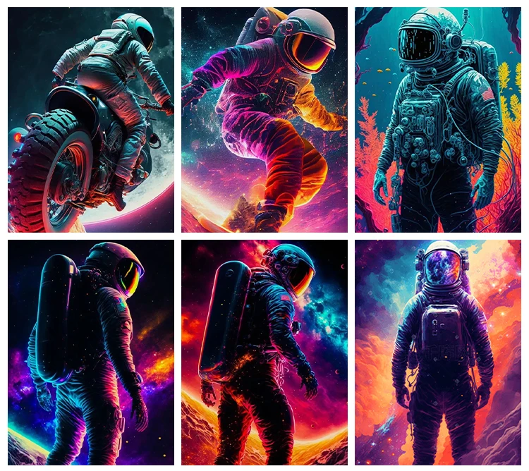 Character 5D Diamond Painting Color Astronaut Diamond Painting Inlaid Full Diamond Embroidery Painter's Home Decoration
Character 5D Diamond Painting Color Astronaut Diamond Painting Inlaid Full Diamond Embroidery Painter's Home Decoration