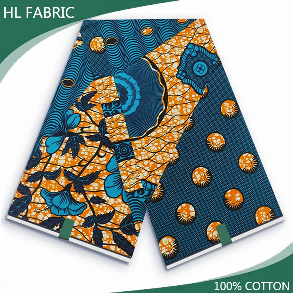 African Wax Fabric 100% Cotton Veritable Wax Nigerian Ankara Block Prints Batik Fabric Dutch Pagne 6yards For Sewing VL-161
African Wax Fabric 100% Cotton Veritable Wax Nigerian Ankara Block Prints Batik Fabric Dutch Pagne 6yards For Sewing VL-161