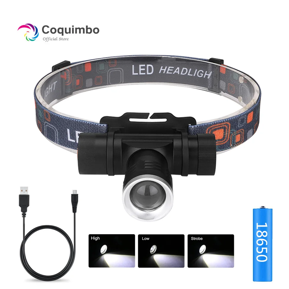 3 Modes Zoomable Head Torch LED Headlamp Headlight 18650 Head Lamp XML Usb Rechargeable Hunting Lantern For Hunting Camping
3 Modes Zoomable Head Torch LED Headlamp Headlight 18650 Head Lamp XML Usb Rechargeable Hunting Lantern For Hunting Camping