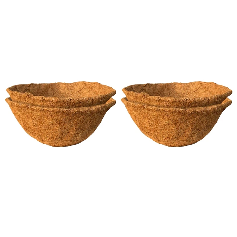 4PCS Round Replacement Liner For Hanging Basket, 12 Inch Coconut Fiber Plant Basket Liner For Garden Planter Flower Pot
4PCS Round Replacement Liner For Hanging Basket, 12 Inch Coconut Fiber Plant Basket Liner For Garden Planter Flower Pot