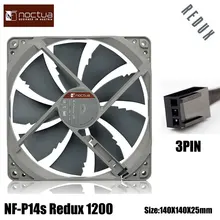 Noctua NF-P14S Redux-1200 Chassis Cooling Fan 14cm Low Noise SSO Bearing Value Choice For Enthusiasts Chassis Fan