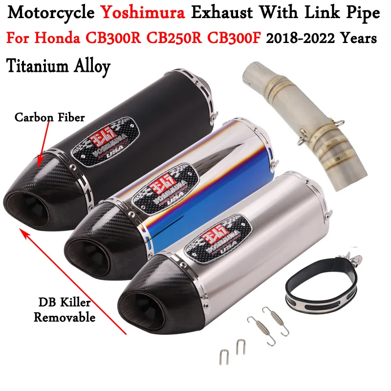For Honda CB300R CB250R CB300F 2018 - 2022 Motorcycle Yoshimura Exhaust Muffler Modify Mid Link Pipe Connect 51mm Moto DB Killer
For Honda CB300R CB250R CB300F 2018 - 2022 Motorcycle Yoshimura Exhaust Muffler Modify Mid Link Pipe Connect 51mm Moto DB Killer