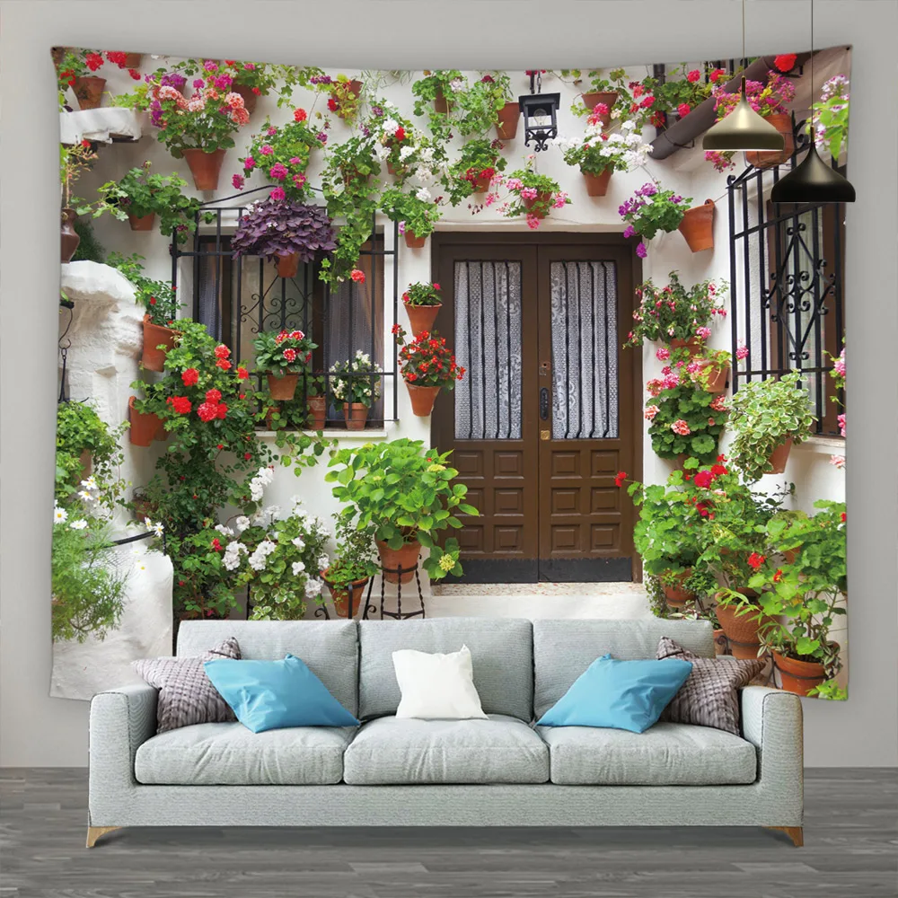 Plants Flowers Tapestry Streets Old doors Vintage Buildings Wall Decoration Rural Landscape Background Mural Screen Blanket
Plants Flowers Tapestry Streets Old doors Vintage Buildings Wall Decoration Rural Landscape Background Mural Screen Blanket