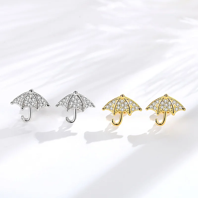 Creative Small Umbrella Stud Earrings Girls Sterling Silver S925 Korean Style Japanese and Korean Style Full Diamond Mini Earrin
Creative Small Umbrella Stud Earrings Girls Sterling Silver S925 Korean Style Japanese and Korean Style Full Diamond Mini Earrin