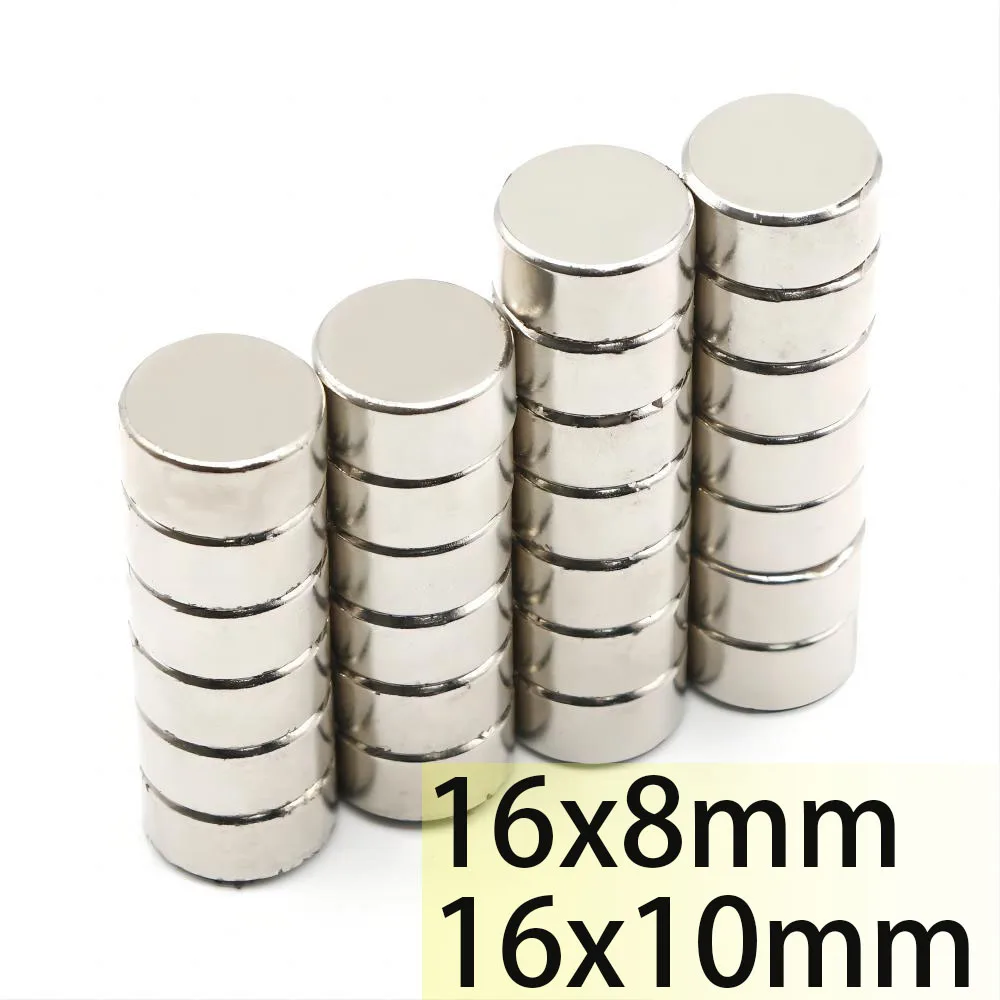 16x8mm 16x10mm Magnet 16x8 16x10 Super Round Strong Neodymium Magnets Nickle Coating Search Magnetic Fridge DIY Powerful Disc
16x8mm 16x10mm Magnet 16x8 16x10 Super Round Strong Neodymium Magnets Nickle Coating Search Magnetic Fridge DIY Powerful Disc