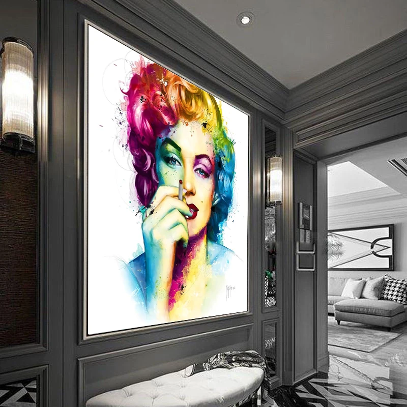 Modern Movie Star Poster Tattoo Figure Print Abstract Colorful Marilyn Monroe Canvas Painting Living Room Wall Art Tableau Salon
Modern Movie Star Poster Tattoo Figure Print Abstract Colorful Marilyn Monroe Canvas Painting Living Room Wall Art Tableau Salon
