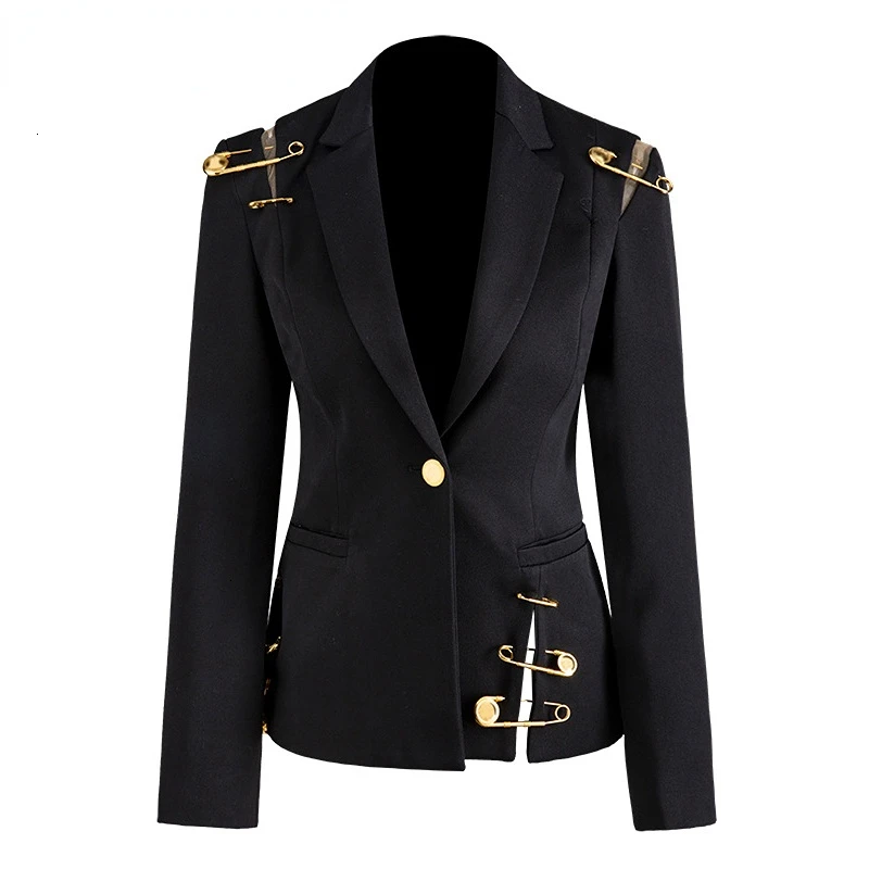 Loose Fit Black Hollow Out Pin Spliced Jacket Blazer New Lapel Long Sleeve Women Coat 2023 Elegant High Quality Luxury Designer
Loose Fit Black Hollow Out Pin Spliced Jacket Blazer New Lapel Long Sleeve Women Coat 2023 Elegant High Quality Luxury Designer