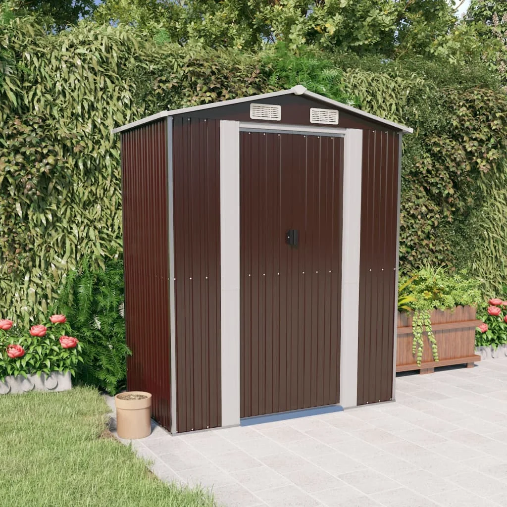 Garden Shed, Garden Decoration, Dark Brown 192x108x223 cm, Galvanised Steel
Garden Shed, Garden Decoration, Dark Brown 192x108x223 cm, Galvanised Steel