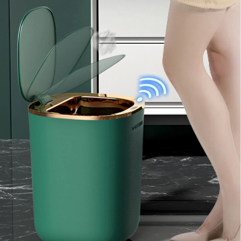Smart Automatic Sensor Garbage Bin for Kitchen Bathroom Trash Can Bin 12L Waterproof Smart Home Touchless Storage Bucket Dustbin
Smart Automatic Sensor Garbage Bin for Kitchen Bathroom Trash Can Bin 12L Waterproof Smart Home Touchless Storage Bucket Dustbin