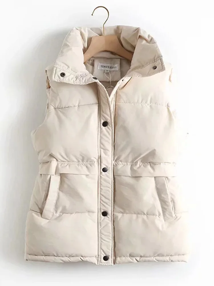 2022 Autumn Winter Women Plus Size 4Xl 5XL Solid Loose Vest Drawstring Stand Collar Long Vest Cotton Padded Women Warm Waistcoat
2022 Autumn Winter Women Plus Size 4Xl 5XL Solid Loose Vest Drawstring Stand Collar Long Vest Cotton Padded Women Warm Waistcoat
