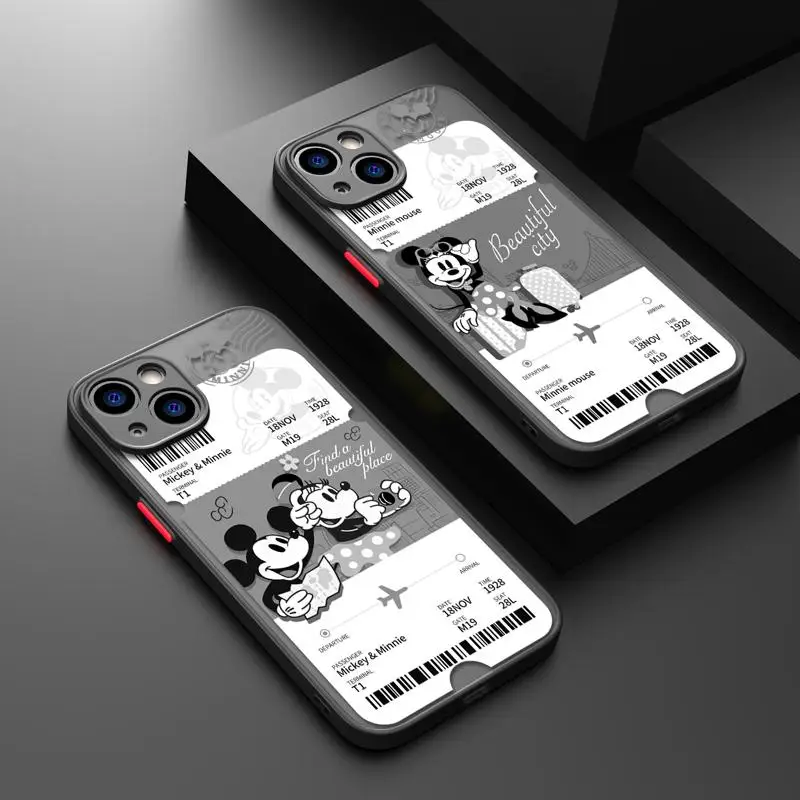 Matte Phone Shell For iPhone 11 Case For iPhone 14 13 12 Pro Max Mini X XR Xs 8 6 7 Plus Bumper Cover Mickey Minnie Travel Card
Matte Phone Shell For iPhone 11 Case For iPhone 14 13 12 Pro Max Mini X XR Xs 8 6 7 Plus Bumper Cover Mickey Minnie Travel Card