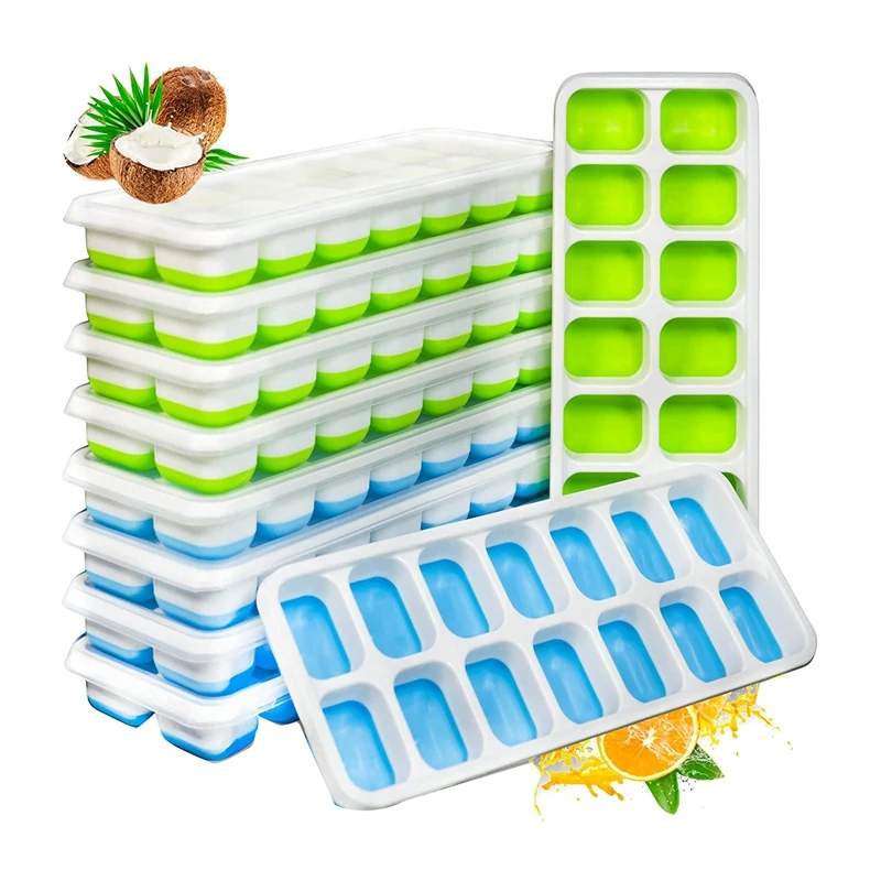 Ice-Cube Mould, Pack Of 10, With Lid, Silicone, Easy To Demould,140 Ice-Cube Trays, Whisky, Cocktails, Freezer, Drinks
Ice-Cube Mould, Pack Of 10, With Lid, Silicone, Easy To Demould,140 Ice-Cube Trays, Whisky, Cocktails, Freezer, Drinks