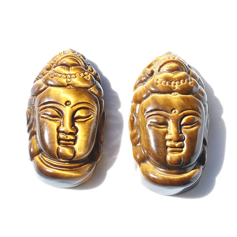 1 Pcs hand carving natural tiger eye crystal buddha head
1 Pcs hand carving natural tiger eye crystal buddha head