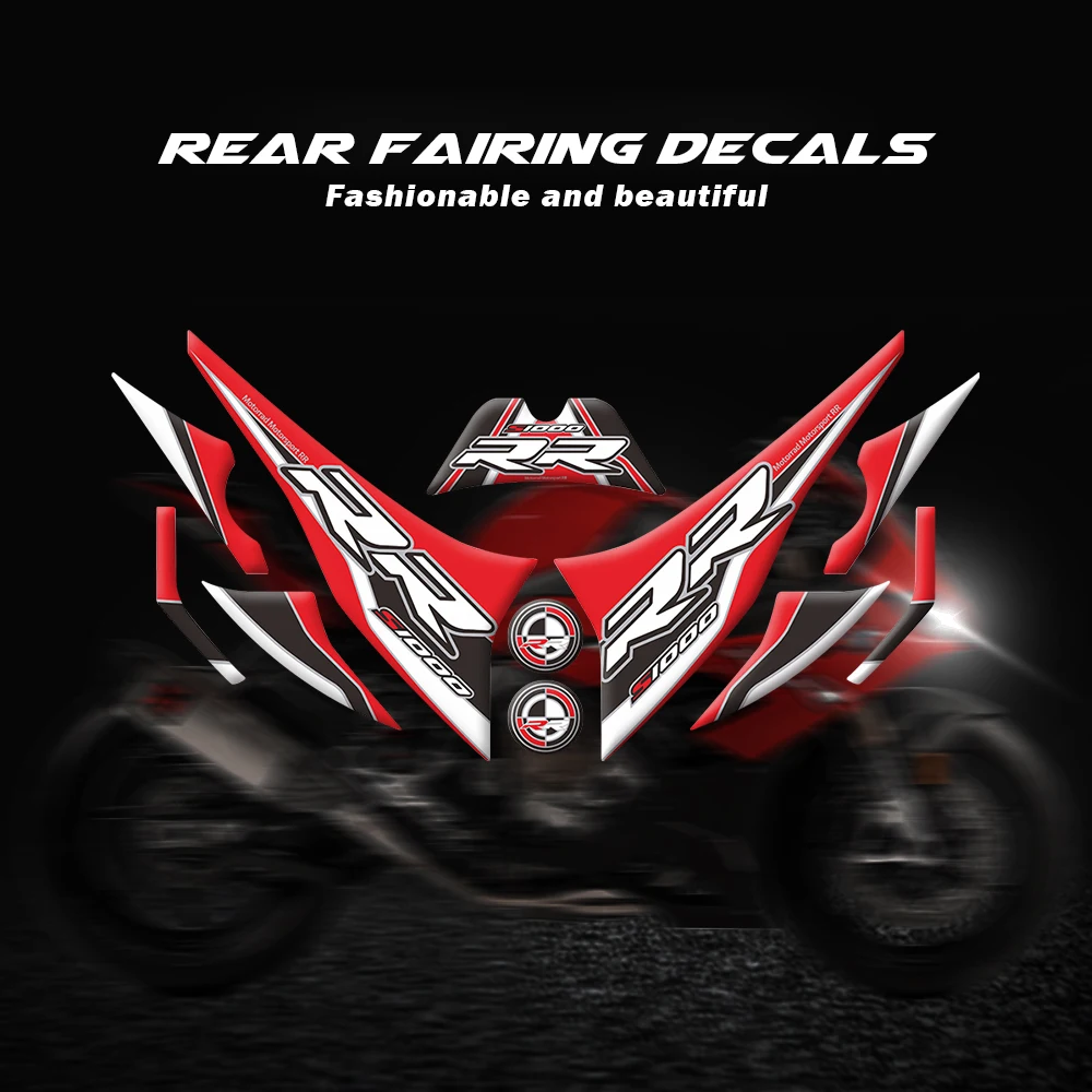 New Motorcycle 3D Gel Rear Fairing fuel tank moto protection sticker decals for BMW S1000RR M1000RR 2019 2020 2021 2022
New Motorcycle 3D Gel Rear Fairing fuel tank moto protection sticker decals for BMW S1000RR M1000RR 2019 2020 2021 2022