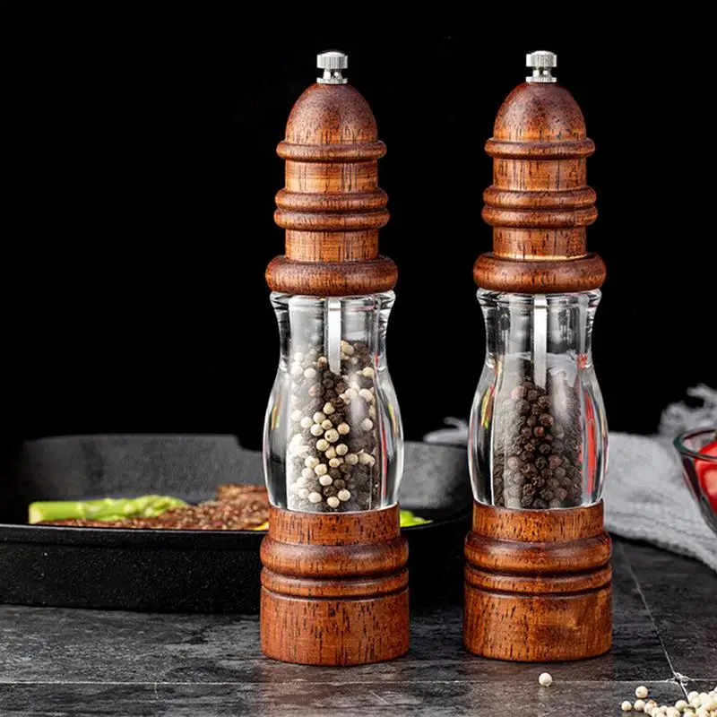 Wooden Pepper Grinder Adjustable Ceramic Rotor Manual Sea Salt Mill Kitchen Grinding Tool Kitchen Improvement Gadget
Wooden Pepper Grinder Adjustable Ceramic Rotor Manual Sea Salt Mill Kitchen Grinding Tool Kitchen Improvement Gadget