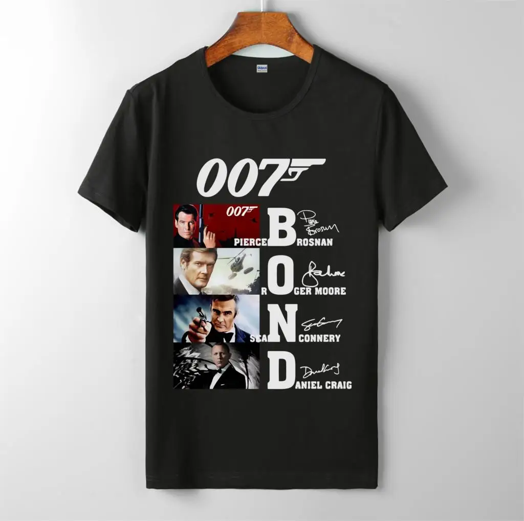 james-bond-007-evolution-signature-shirt men's new fashion o-neck cotton short sleeves tops tee printed unisex casual t-shirt
james-bond-007-evolution-signature-shirt men's new fashion o-neck cotton short sleeves tops tee printed unisex casual t-shirt