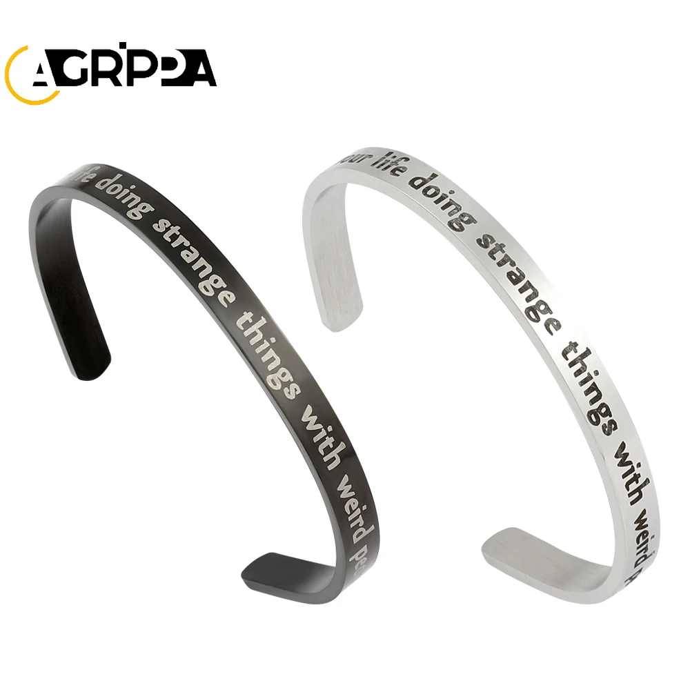 Agrippa Eddie Munson Bangle Spend Your Life Doing Strange Things With Weird People Stainless Steel Bangles for Women Men
Agrippa Eddie Munson Bangle Spend Your Life Doing Strange Things With Weird People Stainless Steel Bangles for Women Men