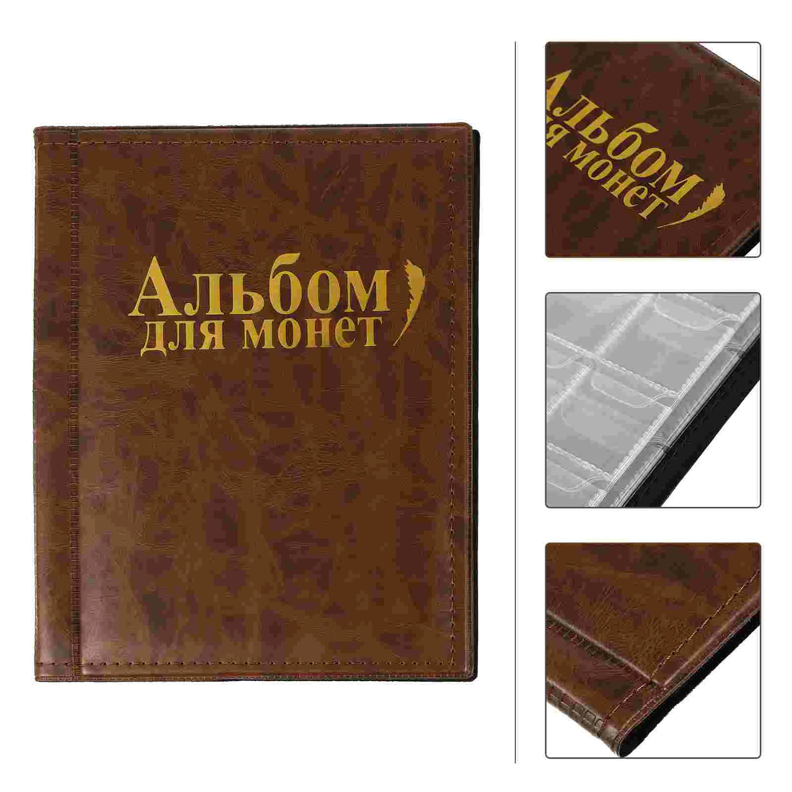 Coin Holder Collection Coin Storage Album Book Money Photograph Pocket for Collectors (Brown)
Coin Holder Collection Coin Storage Album Book Money Photograph Pocket for Collectors (Brown)