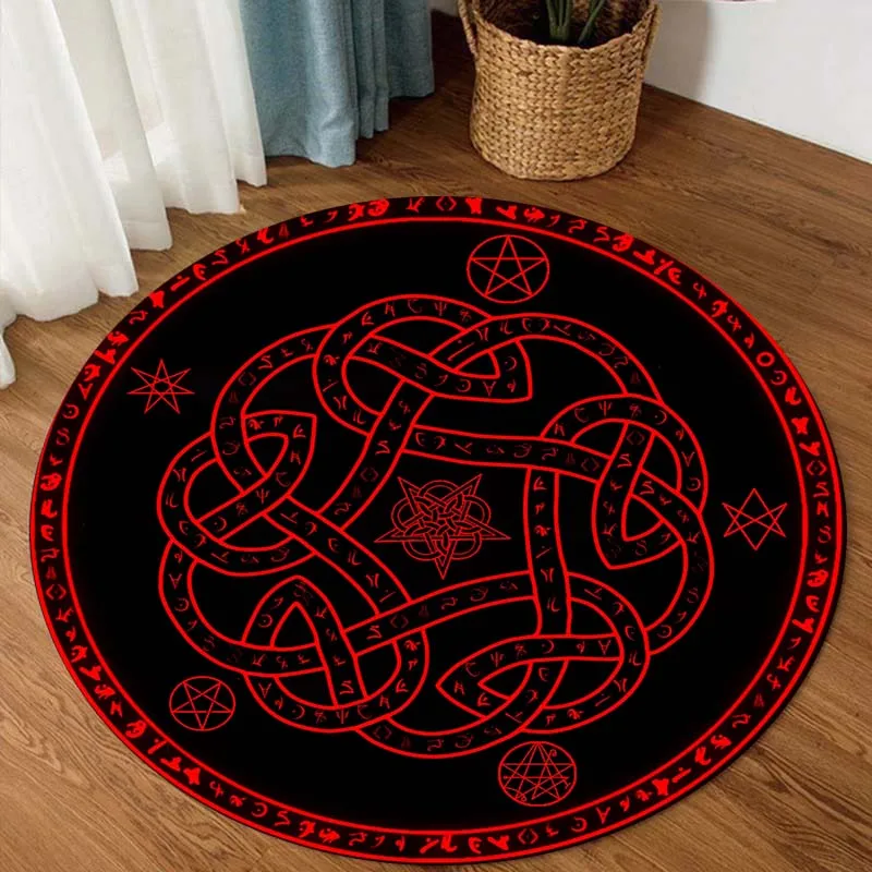 Occult symbol Round Carpet, Personalized Rug, Housewarming gifts,Satan Brimstone round carpet, Satanic home decor
Occult symbol Round Carpet, Personalized Rug, Housewarming gifts,Satan Brimstone round carpet, Satanic home decor