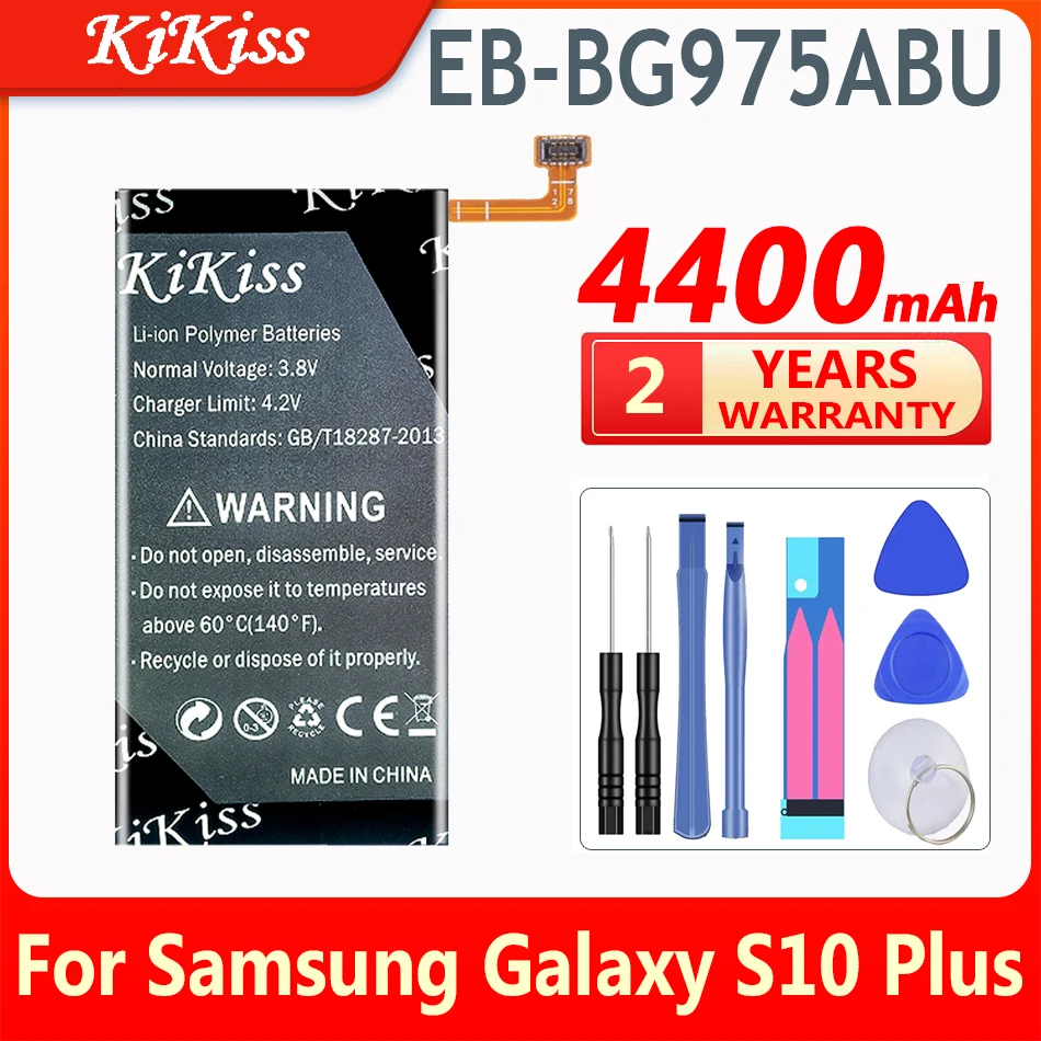 

KiKiss EB-BG975ABU Battery For Samsung Galaxy S10 Plus S10+ SM-G9750 SM-G975F/DS SM-G975U G975W Mobile Phone Batteria