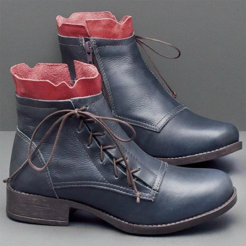 Women Ankle Boots Vintage Autumn PU Leather Ladies Lace Up Boots Plus Size Comfort Chunky Heel Female Fashion Shoes Booties
Women Ankle Boots Vintage Autumn PU Leather Ladies Lace Up Boots Plus Size Comfort Chunky Heel Female Fashion Shoes Booties