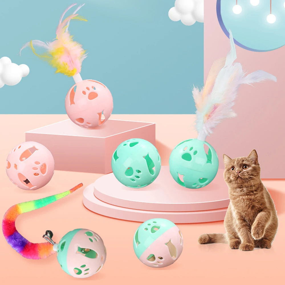 Cat Scratch Ball Interactive Kitten Cat Funny Ball Fun Plastic Removable Feather Bell Ball Cat Accessories
Cat Scratch Ball Interactive Kitten Cat Funny Ball Fun Plastic Removable Feather Bell Ball Cat Accessories