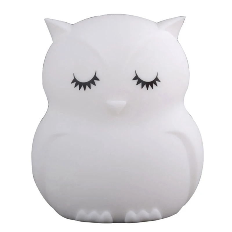 Owl LED Night Light Touch Sensor Remote Control 9 Colors Dimmable Timer Rechargeable Silicone Lamp
Owl LED Night Light Touch Sensor Remote Control 9 Colors Dimmable Timer Rechargeable Silicone Lamp