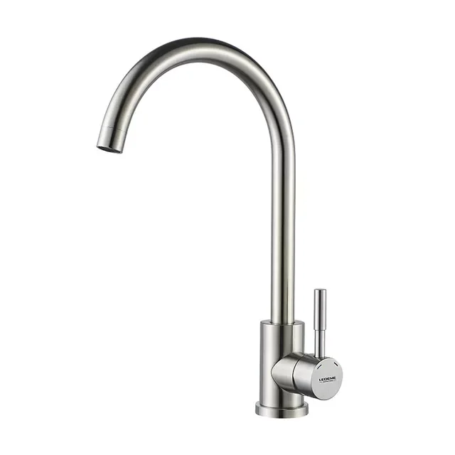 Stainless Steel Kitchen Faucet Tap Water Mixer Simple Ceramic Kitchen Tap Crane Cucina Ottone Torneira L74998A-3
Stainless Steel Kitchen Faucet Tap Water Mixer Simple Ceramic Kitchen Tap Crane Cucina Ottone Torneira L74998A-3