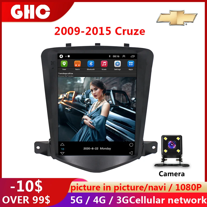 Автомагнитола GHC, мультимедийная магнитола на Android, с GPS, для Chevrolet Cruze 2009-2015
Автомагнитола GHC, мультимедийная магнитола на Android, с GPS, для Chevrolet Cruze 2009-2015