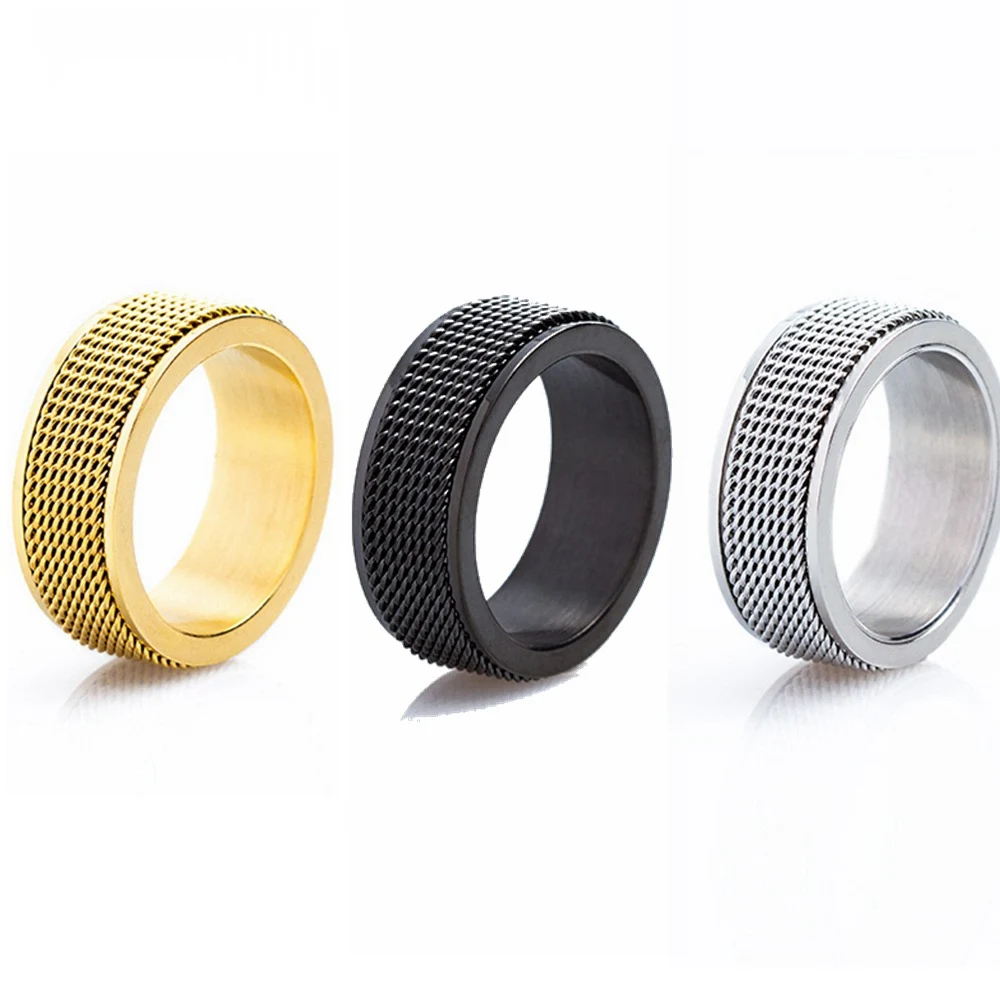 Punk Simple 8MM Rotatable Ring for Men Women Hip Hop Stress Relief Turnable Stainless Steel Ring Jewelry Gift Free Shipping
Punk Simple 8MM Rotatable Ring for Men Women Hip Hop Stress Relief Turnable Stainless Steel Ring Jewelry Gift Free Shipping