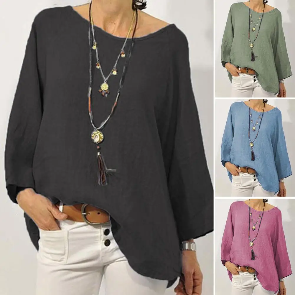 Блузка с круглым вырезом и длинным рукавом, элегантная Однотонная рубашка из полиэстера в стиле Харадзюку, свободная повседневная одежда, на лето
Блузка с круглым вырезом и длинным рукавом, элегантная Однотонная рубашка из полиэстера в стиле Харадзюку, свободная повседневная одежда, на лето