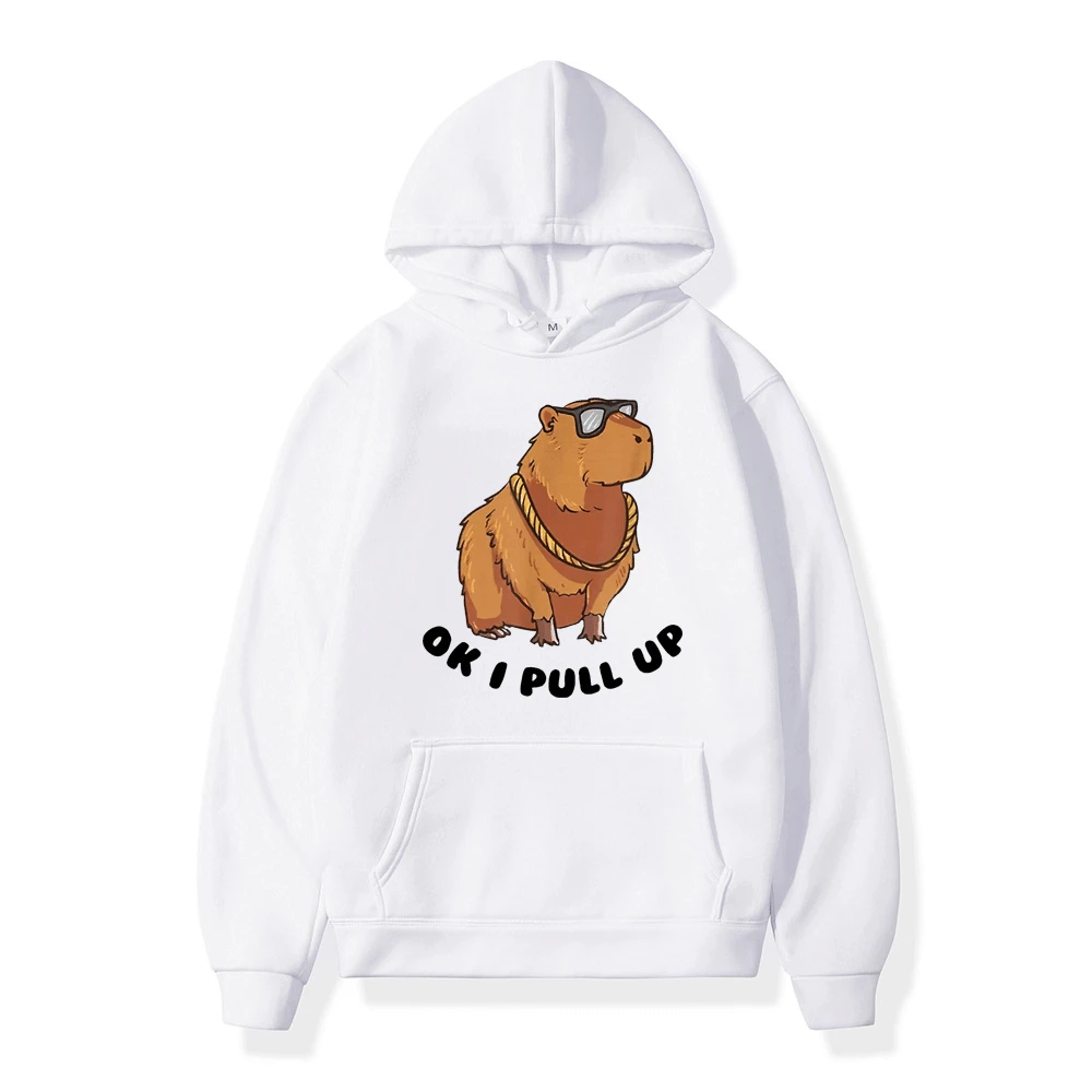 Funny Glasses Capybara Ok I Pull Up Hoodie Anime Graphic Print Sweatshirt Oversized EU Size Tops Autumn Winter Fleece Pullover
Funny Glasses Capybara Ok I Pull Up Hoodie Anime Graphic Print Sweatshirt Oversized EU Size Tops Autumn Winter Fleece Pullover