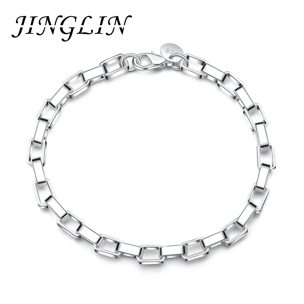 JINGLIN 925 Sterling Silver Big Long Lattice Bracelet For Women Wedding Engagement Party Fashion Jewelry
JINGLIN 925 Sterling Silver Big Long Lattice Bracelet For Women Wedding Engagement Party Fashion Jewelry