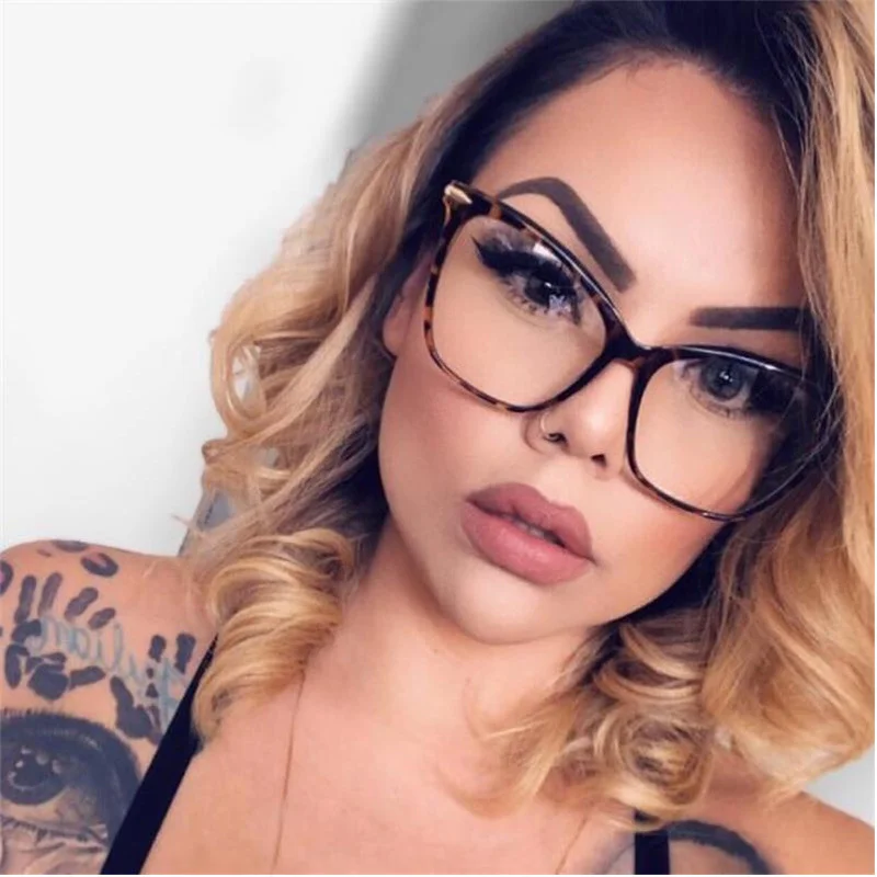 1PC Leopard Cat Eye Leopard Glasses Frames Women Sexy Oversized Metal Frame Optical Eyeglasses Anti Blue Light Blocking Glasses
1PC Leopard Cat Eye Leopard Glasses Frames Women Sexy Oversized Metal Frame Optical Eyeglasses Anti Blue Light Blocking Glasses