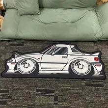 Super Cool Racing Model Rug Cute Cartoon Carpet for Bedroom and Living Room Soft and Durable Floor Mat for Room Decoration Gifts