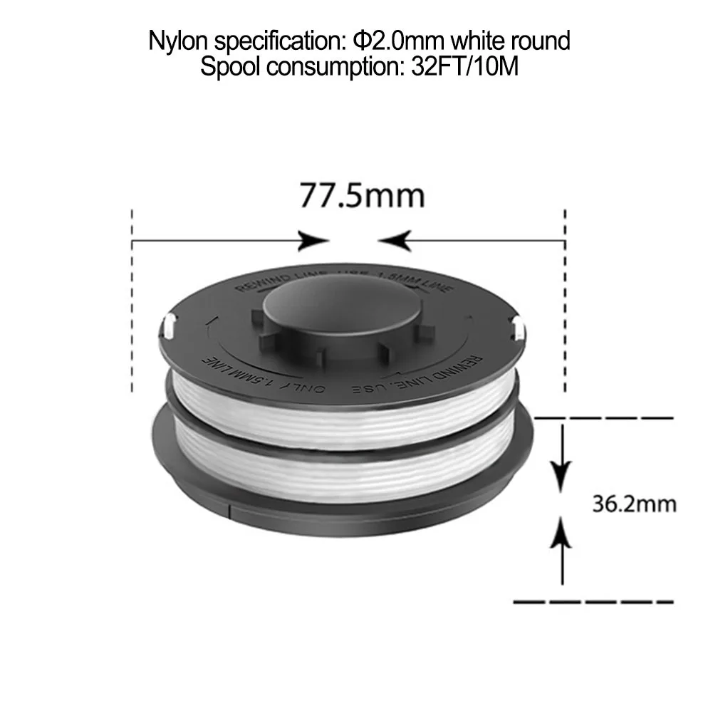 Trimmer Spools Line Spools Diameter 75 Mm Double For Electric Grass For Top Craft Installation Kit High Quality
Trimmer Spools Line Spools Diameter 75 Mm Double For Electric Grass For Top Craft Installation Kit High Quality
