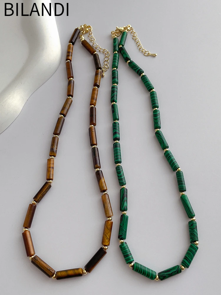 Bilandi Retro Jewelry One Layer Brown Green Resin Bead Necklace For Women Female Gift Vintage Style Accessories Dropshipping
Bilandi Retro Jewelry One Layer Brown Green Resin Bead Necklace For Women Female Gift Vintage Style Accessories Dropshipping