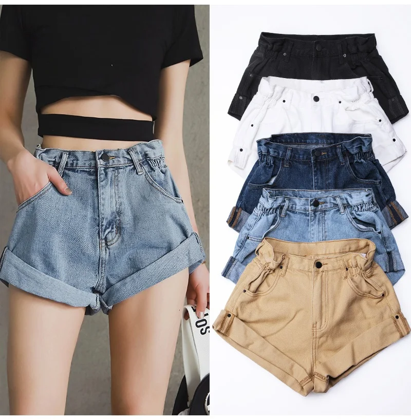Korean Denim Shorts Women White Short Jeans Khaki Wide Leg Casual Vintage High Waist Hot Shorts Summer Y2k Fashion Streetwear
Korean Denim Shorts Women White Short Jeans Khaki Wide Leg Casual Vintage High Waist Hot Shorts Summer Y2k Fashion Streetwear