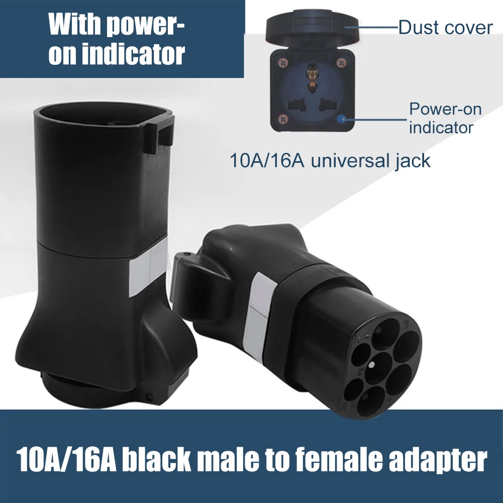 NEW EV Charger Plug 10A 16A Male/Female Charger AC Charging Station Conversion Plug For Electric Vehicles RV Caravan EVSE
NEW EV Charger Plug 10A 16A Male/Female Charger AC Charging Station Conversion Plug For Electric Vehicles RV Caravan EVSE