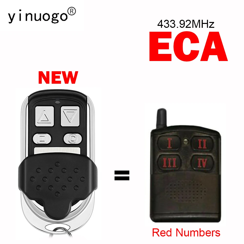 ECA Garage Door Remote Control For ECA ACR-6 81CR 82CR 84CR Receiver 433MHz Rolling Code ECA Electronic Engineering Transmitter
ECA Garage Door Remote Control For ECA ACR-6 81CR 82CR 84CR Receiver 433MHz Rolling Code ECA Electronic Engineering Transmitter
