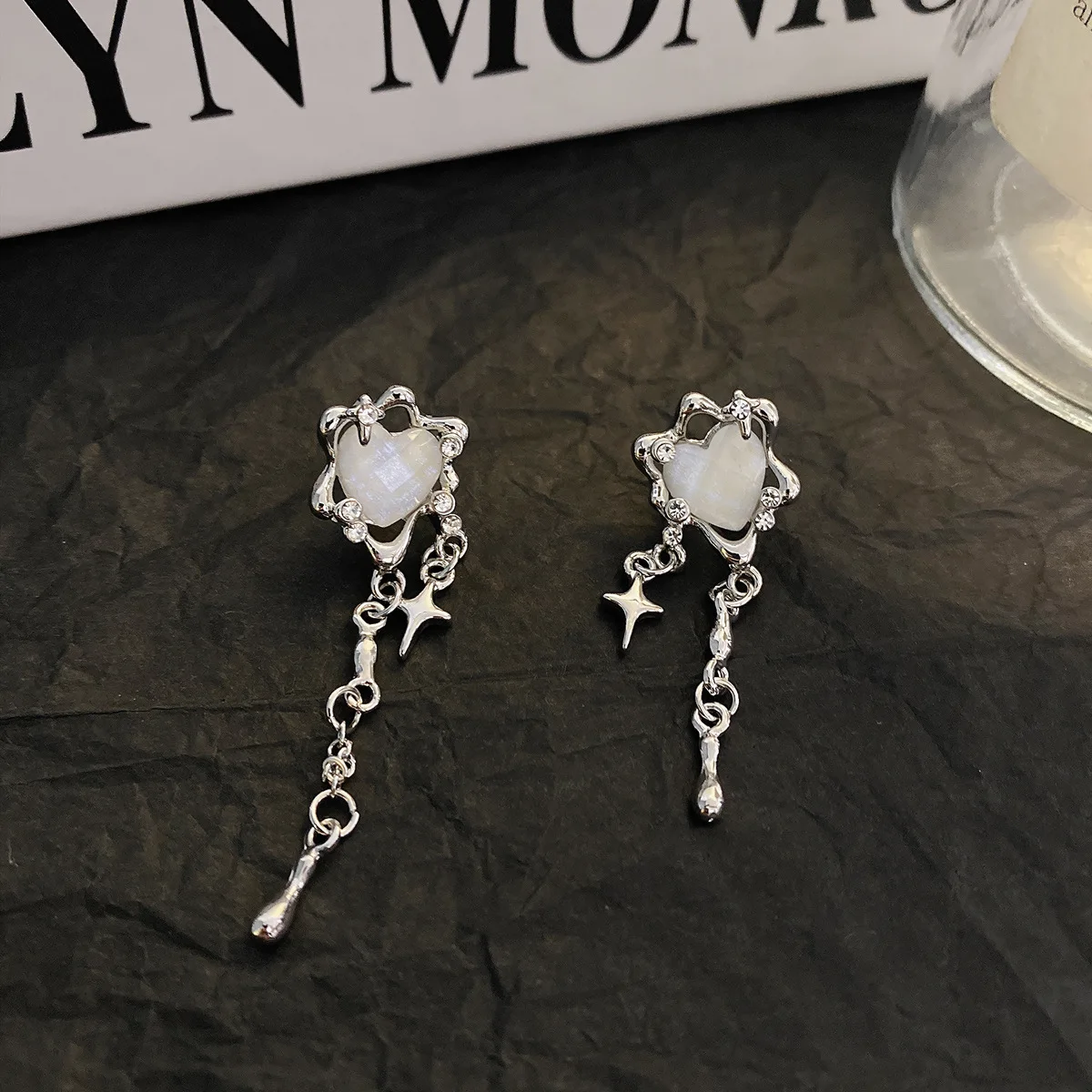 Korean Fashion Vintage Heart Star Cross Tassel Pendant Earrings For Women Egirl Party Aesthetic Goth Harajuku Y2K Jewelry Gift
Korean Fashion Vintage Heart Star Cross Tassel Pendant Earrings For Women Egirl Party Aesthetic Goth Harajuku Y2K Jewelry Gift