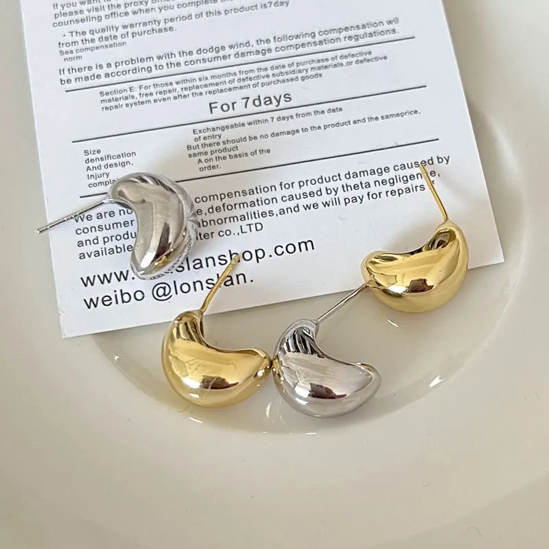 JitDoo Geometric Simple Minimalism Round 925 Silver Color Thick Metal Hoop Earring for Women Jewelry Fashion Accessories Gift
JitDoo Geometric Simple Minimalism Round 925 Silver Color Thick Metal Hoop Earring for Women Jewelry Fashion Accessories Gift